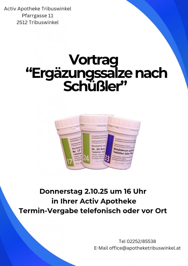 Vortrag Ergänzungssalze nach Schüßler